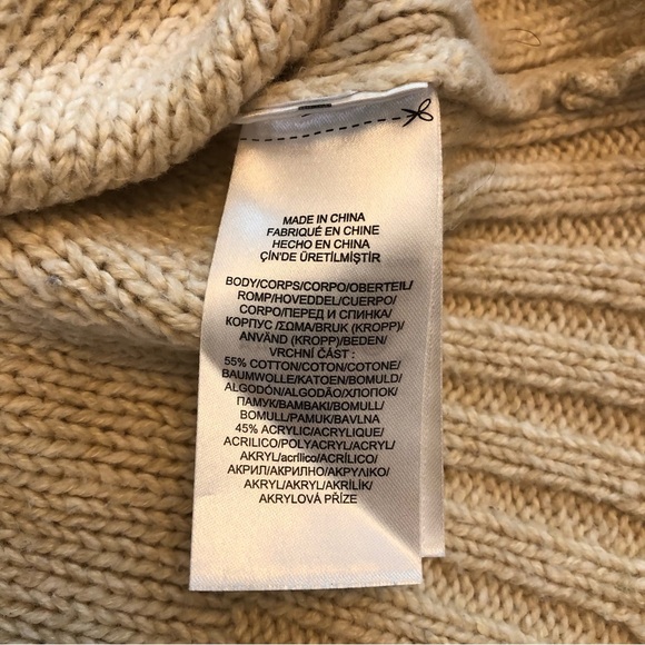 Ralph Lauren Scoop Neck Cream Color Pullover Sweater Size XL - Picture 8 of 9